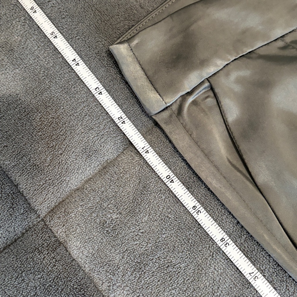 Line+Dot Gray Satin Pants - Picture 3 of 5